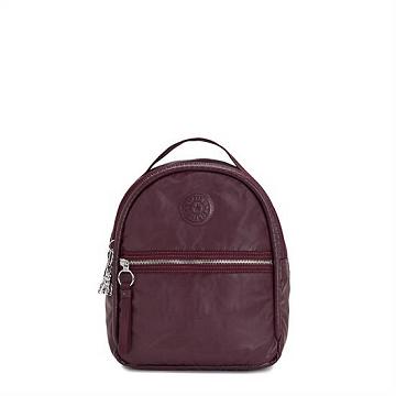 Kipling Kae Metallic Ryggsekk Burgunder | NO 1625AH